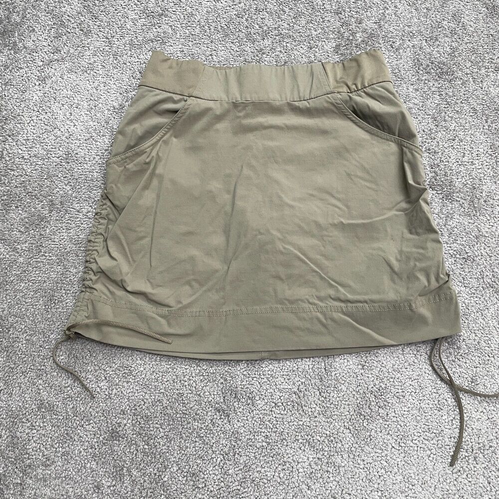Columbia Casual Anytime Skort Skirt Women Small Brown Tennis Golf Ruched Active